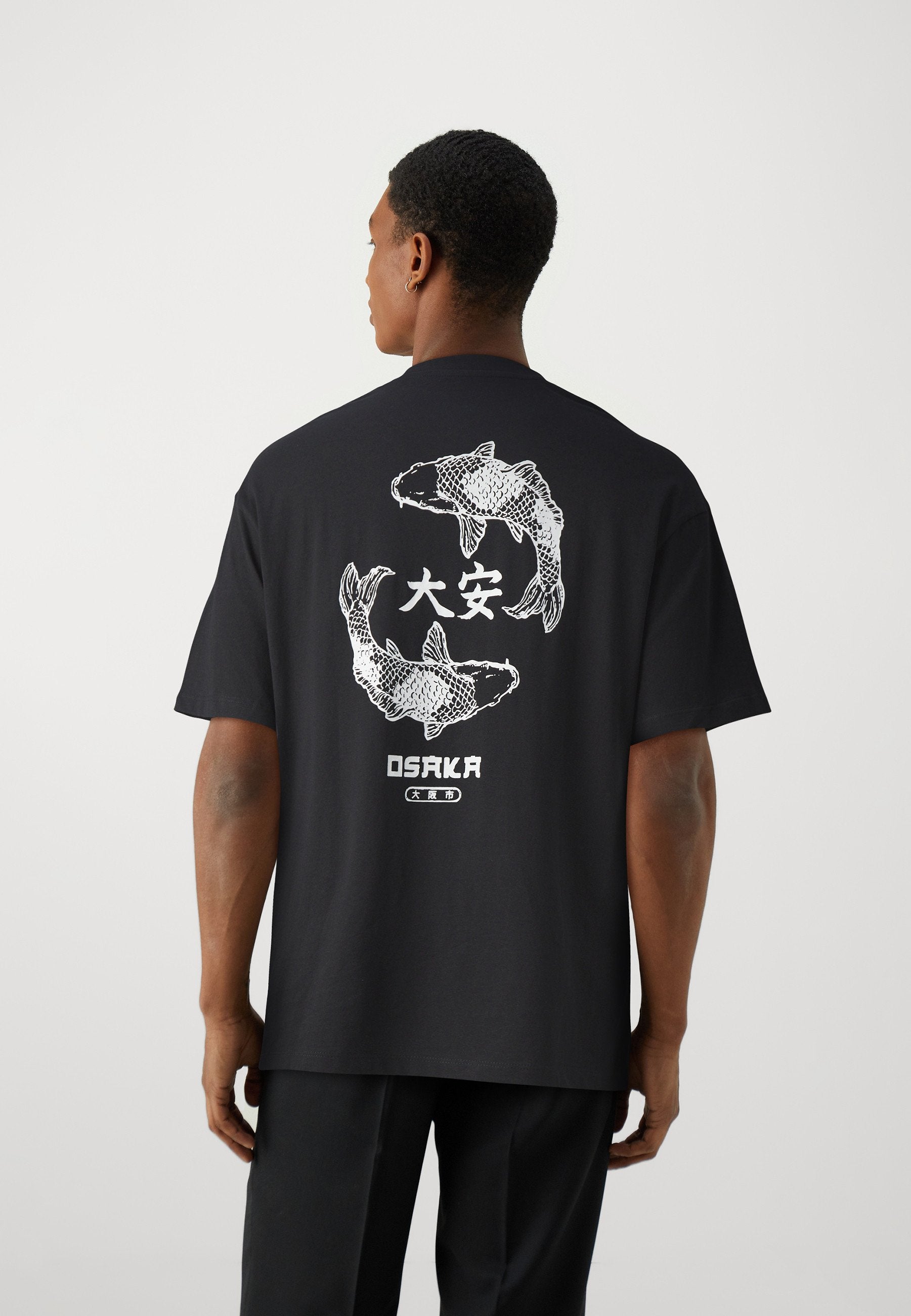 JJTUNE TEE CREW NECK - Print T-shirt - black