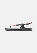 T-bar sandals - black/peach whip