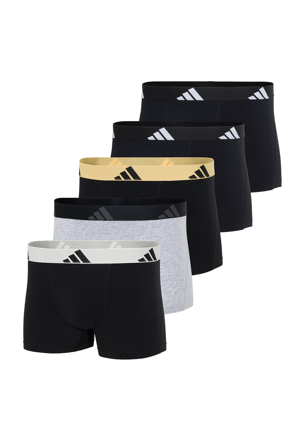 TRUNK 5 PACK - Trunks - schwarz hellgrau