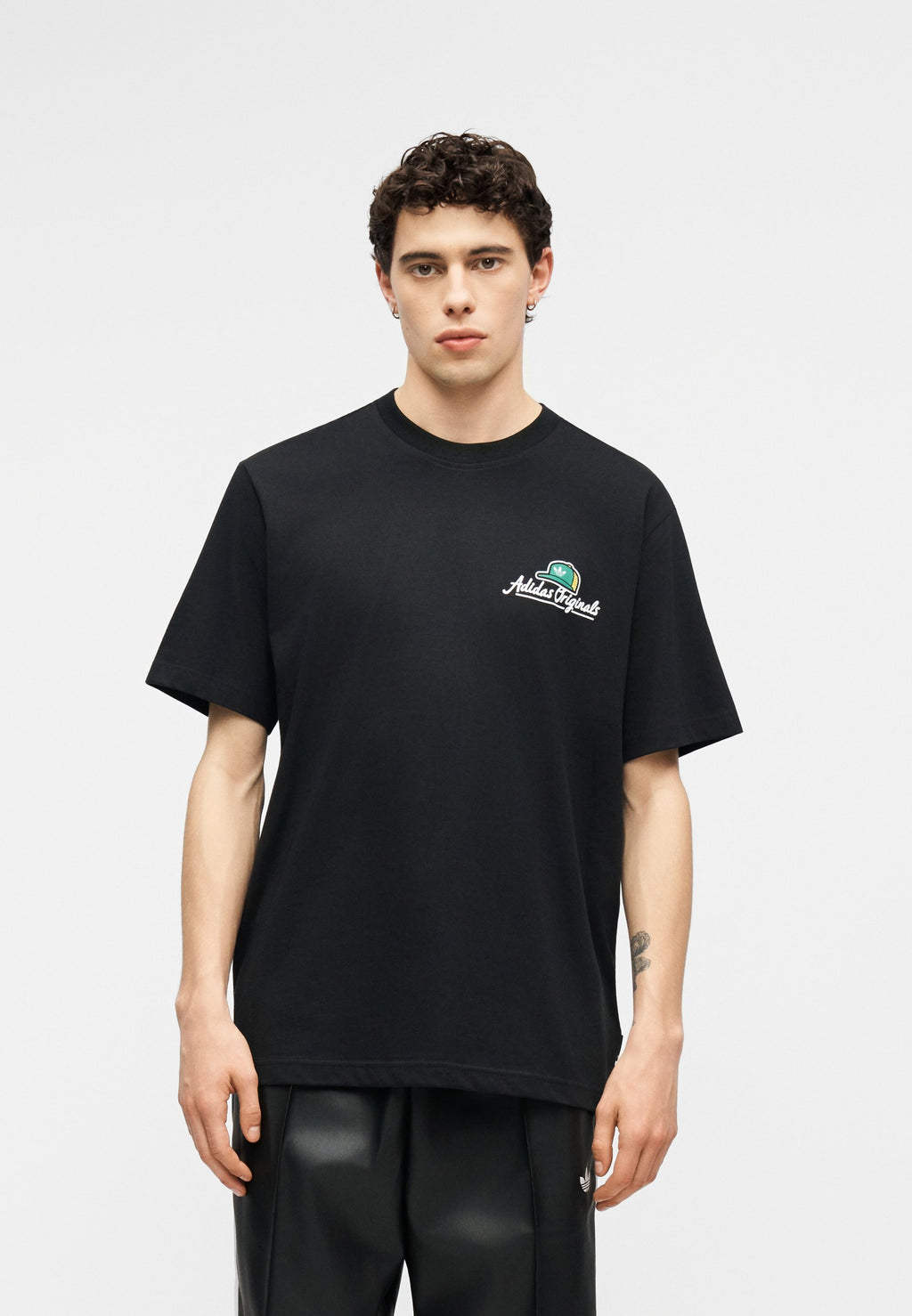 BOL KESİM UNISEX GRAFİK - Baskılı Tişört - siyah