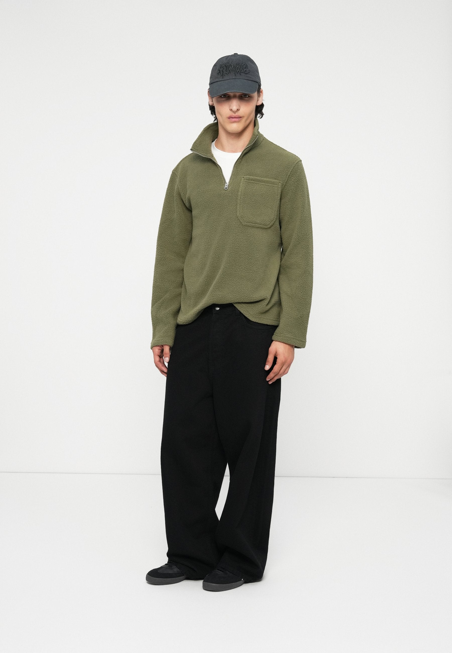 Anorak Anorak - Fleece jumper - dusty olive