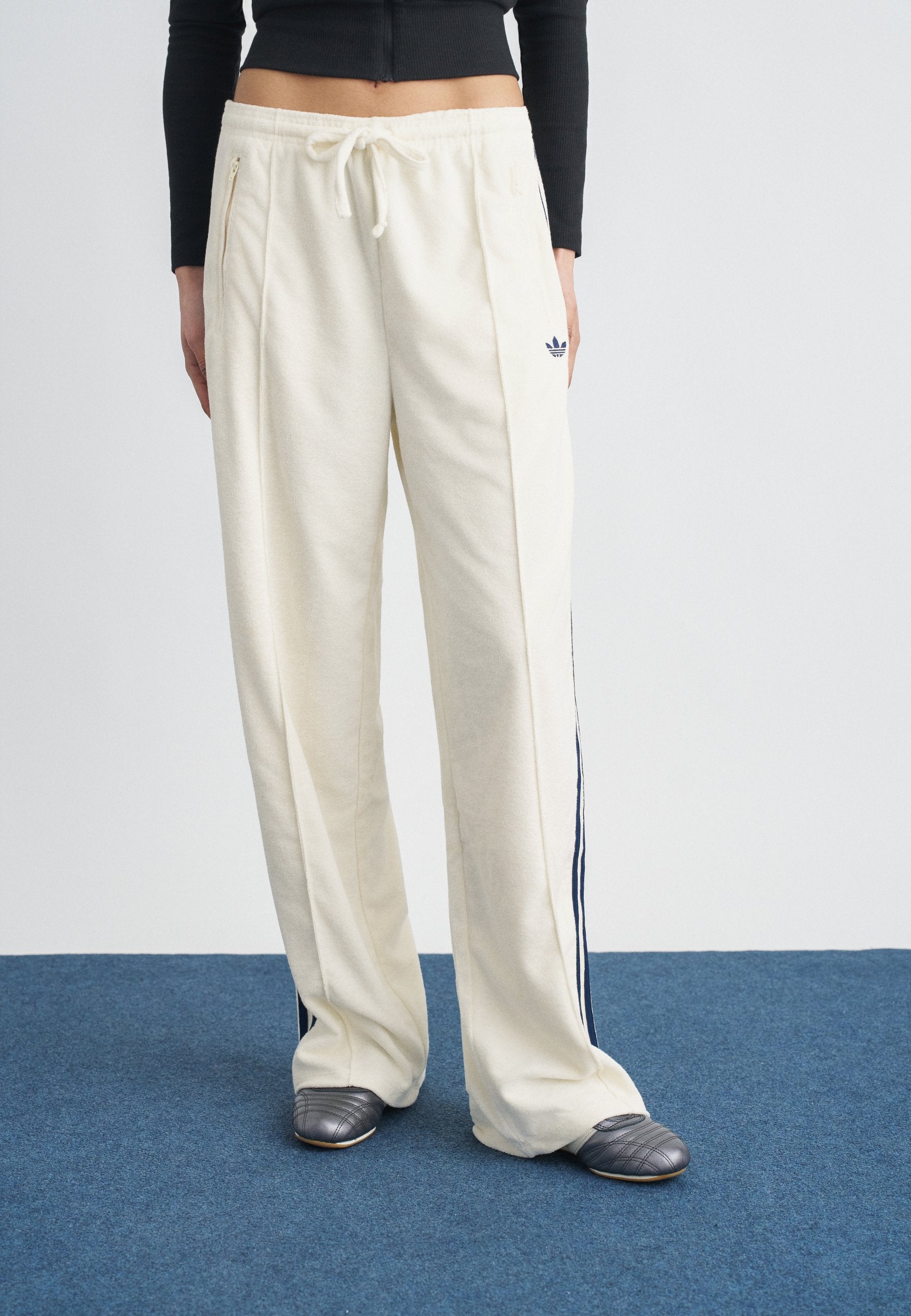 PANTALON ÉPONGE - Bas de survêtement - blanc cassé