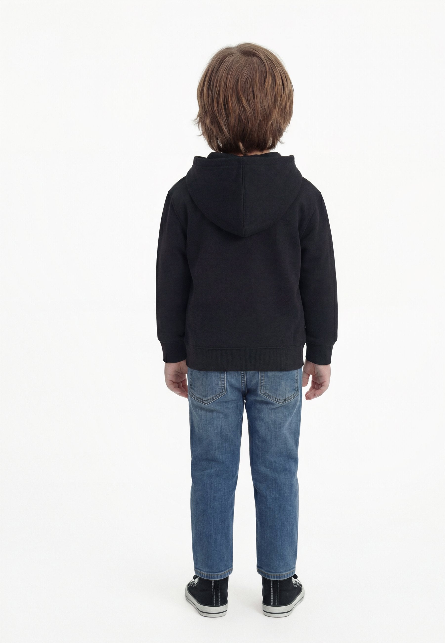 BABYGAP SWEAT À CAPUCHE ZIPPÉ À LOGO DÉCONTRACTÉ - Sweatshirt zippé - noir véritable