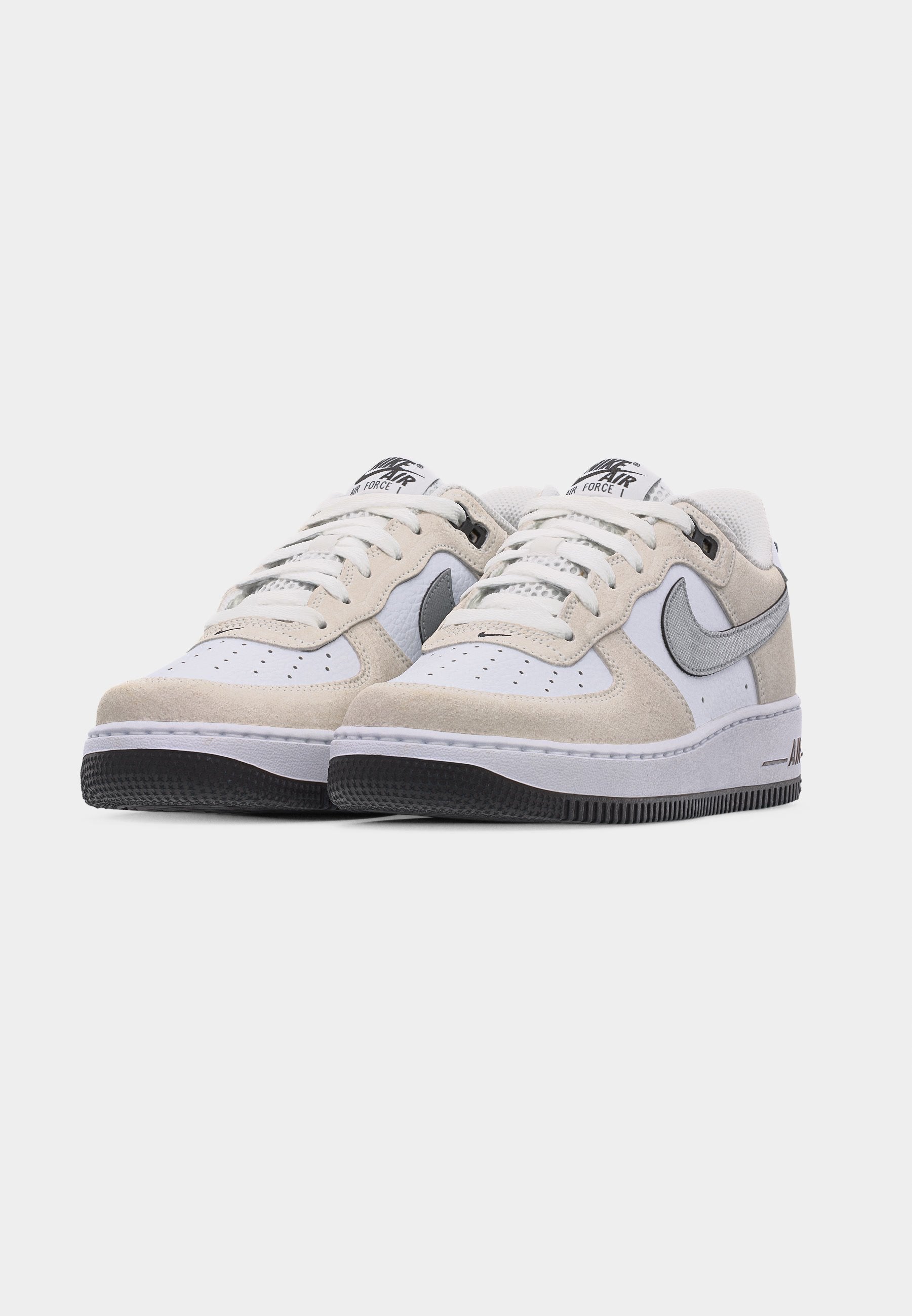 أحذية AIR FORCE 1 07 LV8 UNISEX - أبيض/رمادي معدني بارد/أسود/رمادي بارد/أبيض قمة