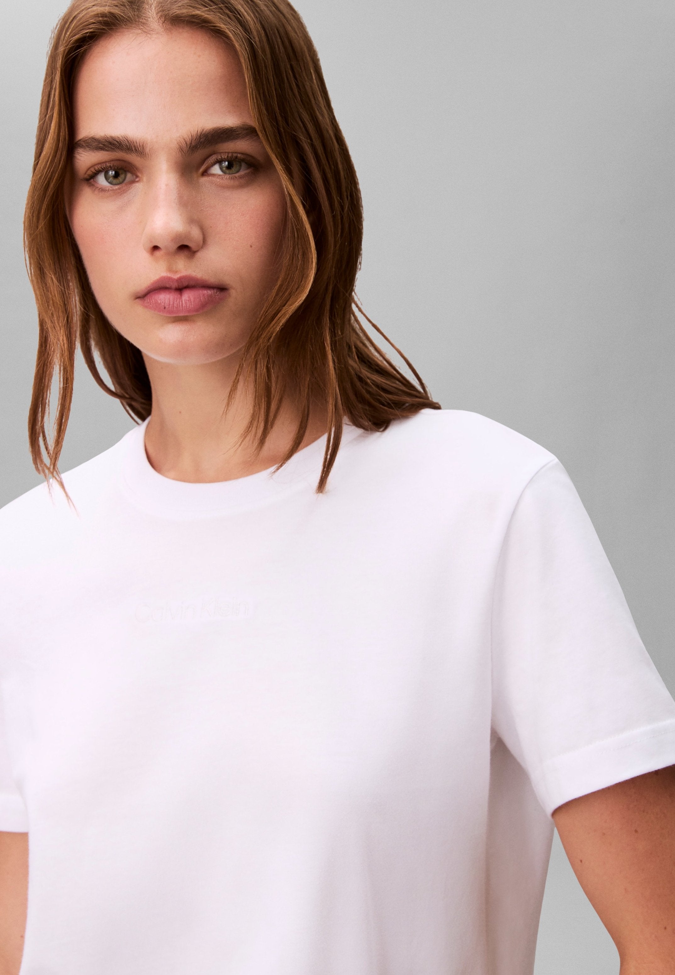 CLASSIC LOGO GRAP - Basic T-shirt - white