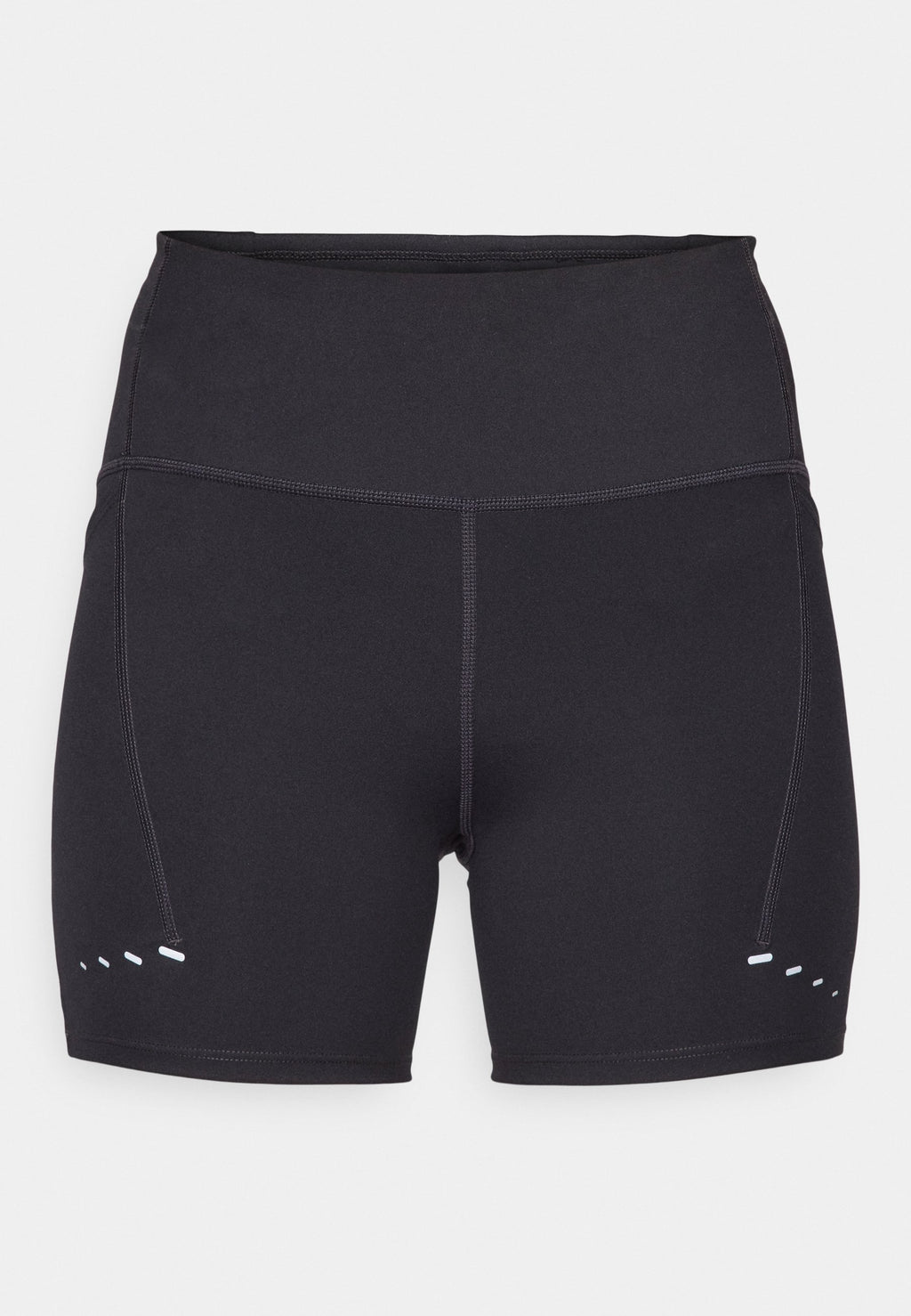 SWIFT SHORT - Short running tights - black/reflective silver