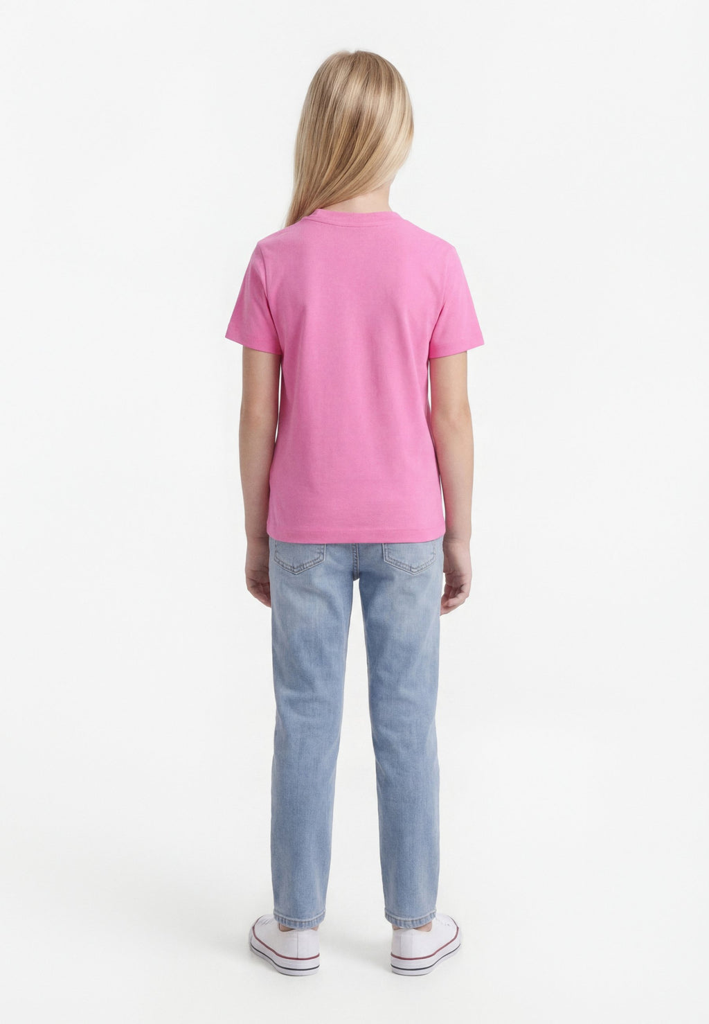 TEE-SHIRT LOGO SUPERPOSÉ - Tee-shirt imprimé - rose satin