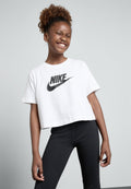 TEE CROP FUTURA - Print T-shirt - white