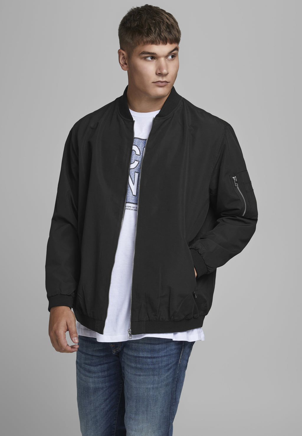 JJERUSH  - Bomber Jacket - black
