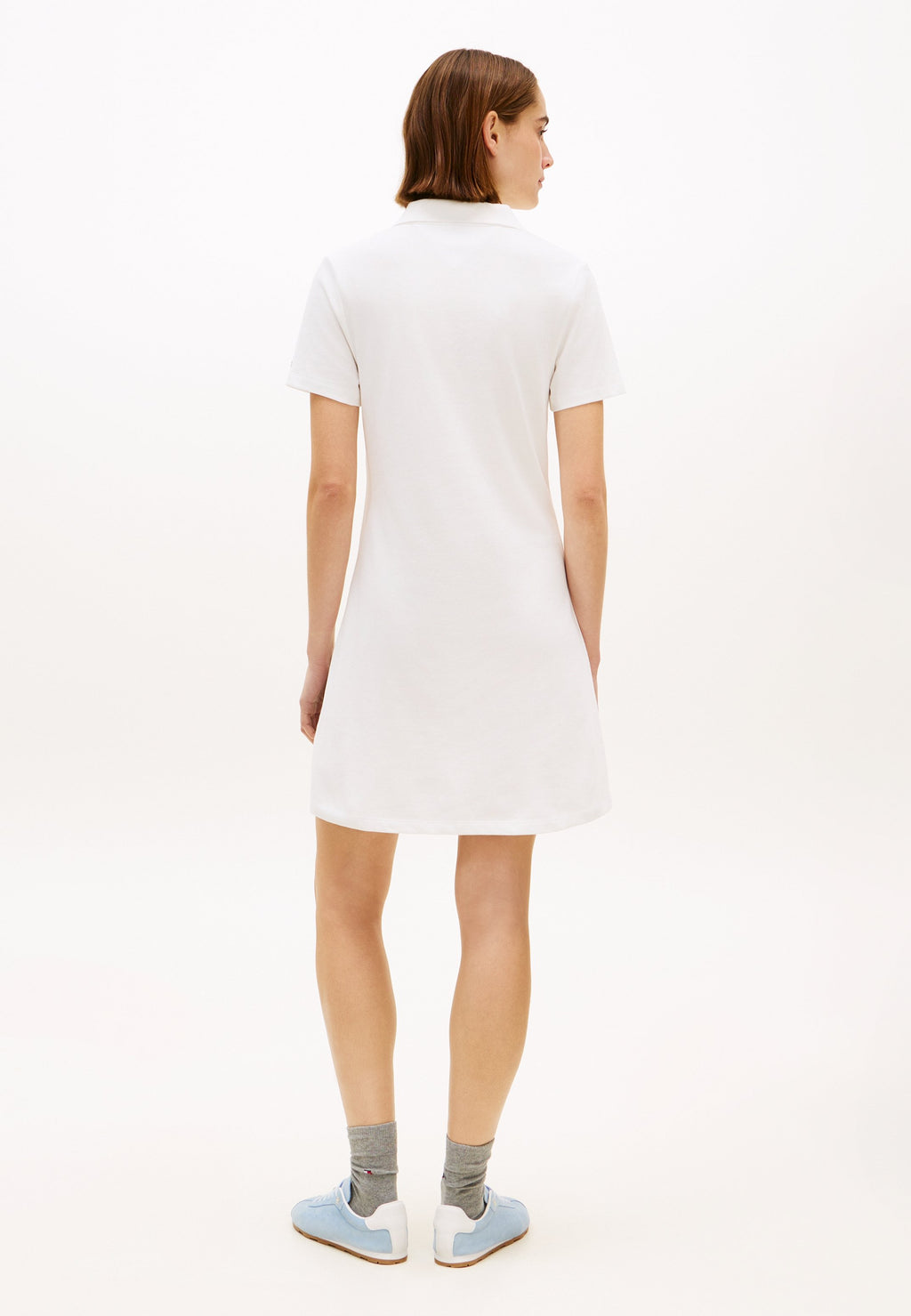 1985 LOGO EMBROIDERY MINI POLO DRESS - Day dress - ecru