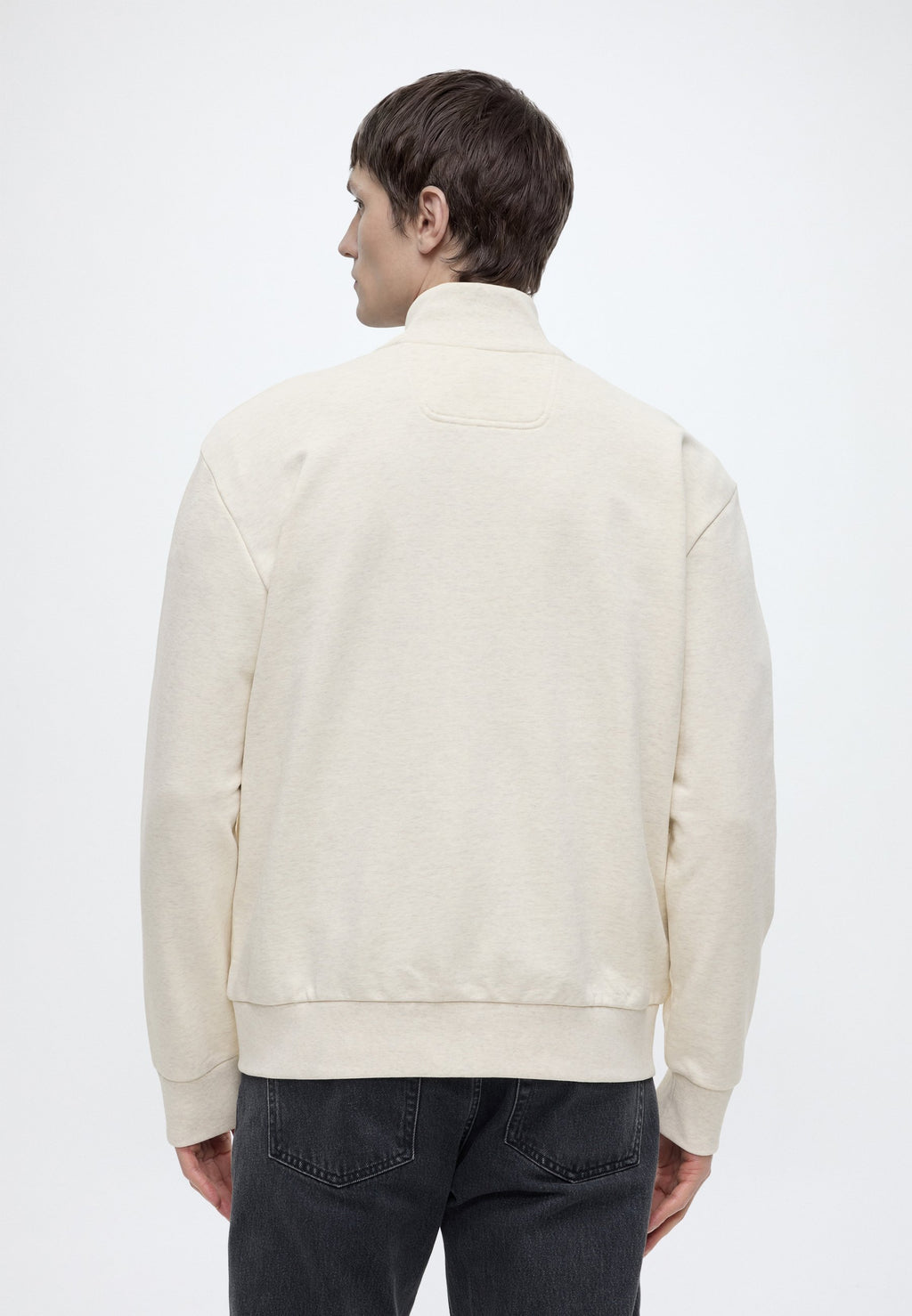 Zip-up sweatshirt - open white