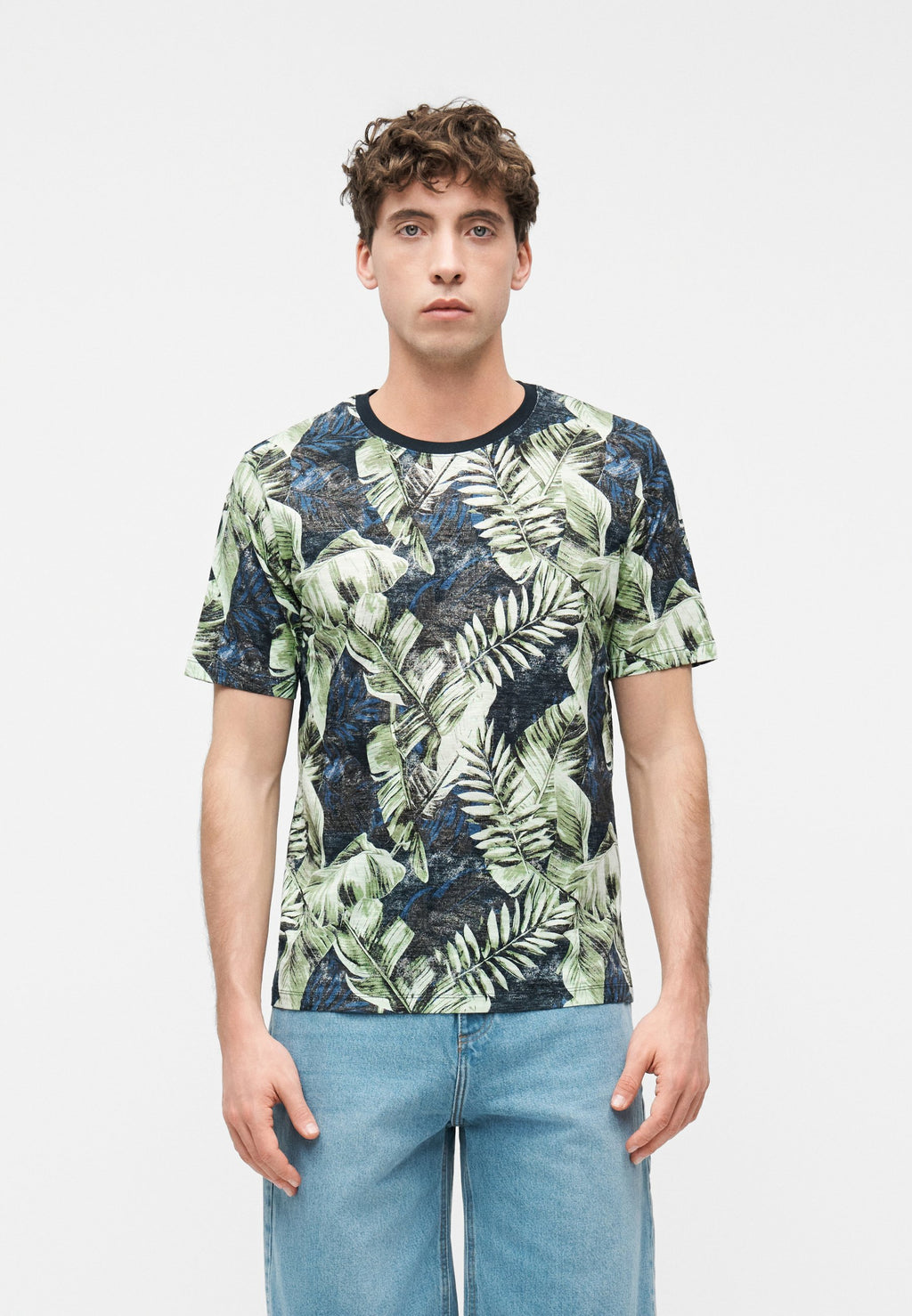 JJJEFF TEE PACK 2 - Print T-shirt - black/sky captain
