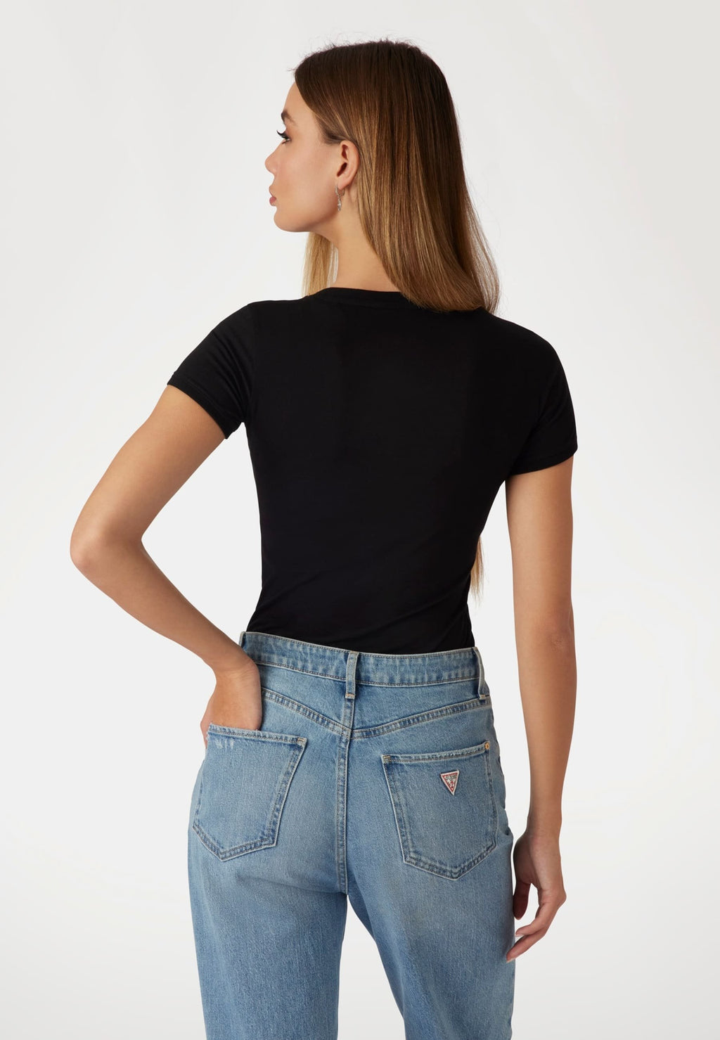 MINI TRIANGLE TEE - Basic T-shirt - jet black