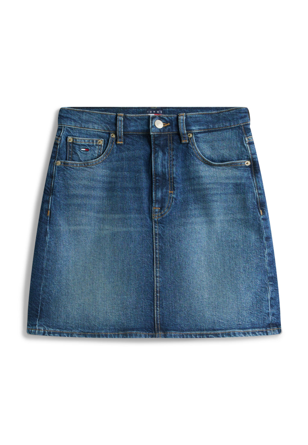 ULTRA HIGH RISE MOM DENIM MINI SKIRT - Denim skirt - denim dark