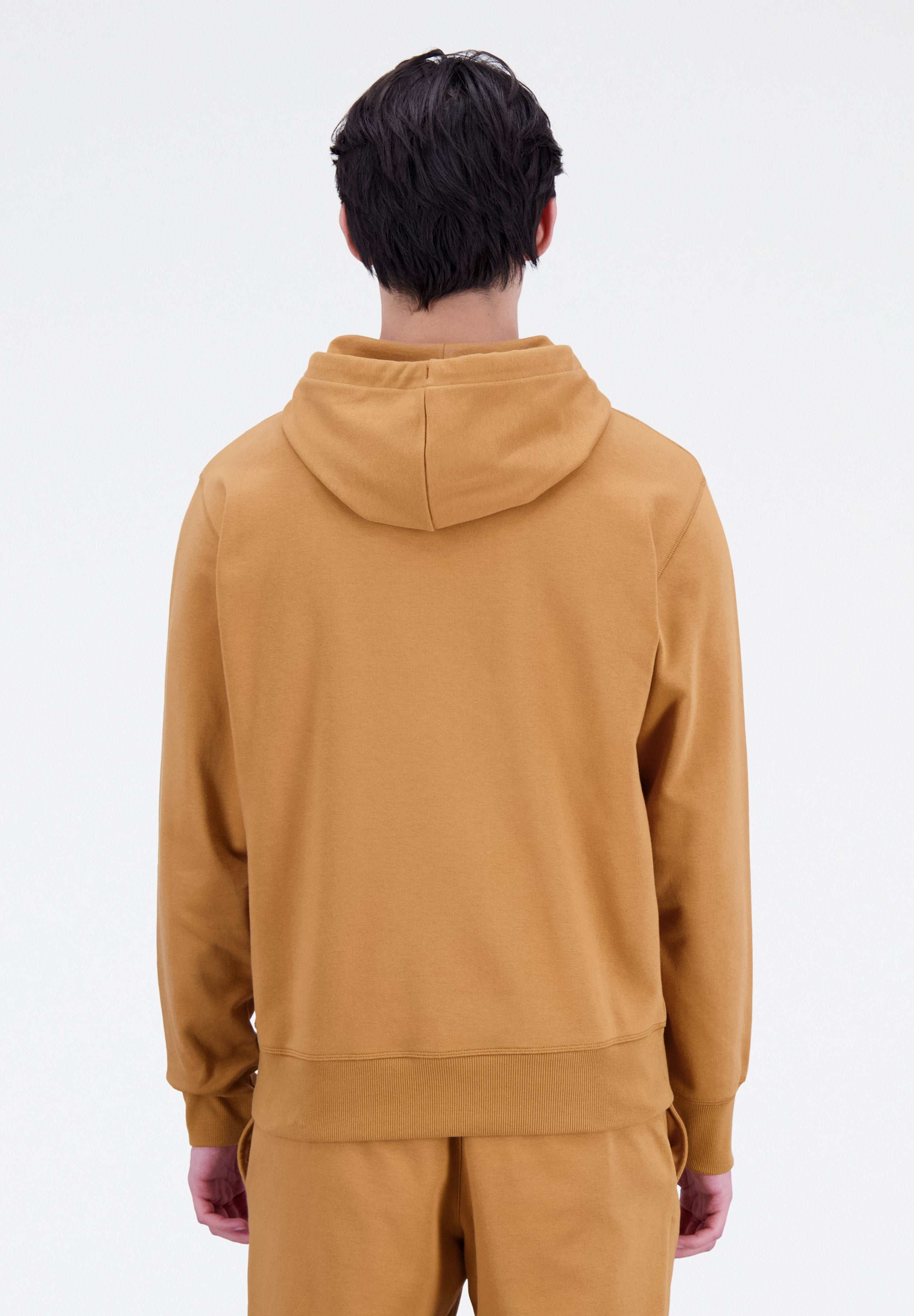 ESSENTIALS STACKED LOGO HOODIE - Hoodie - tobacco