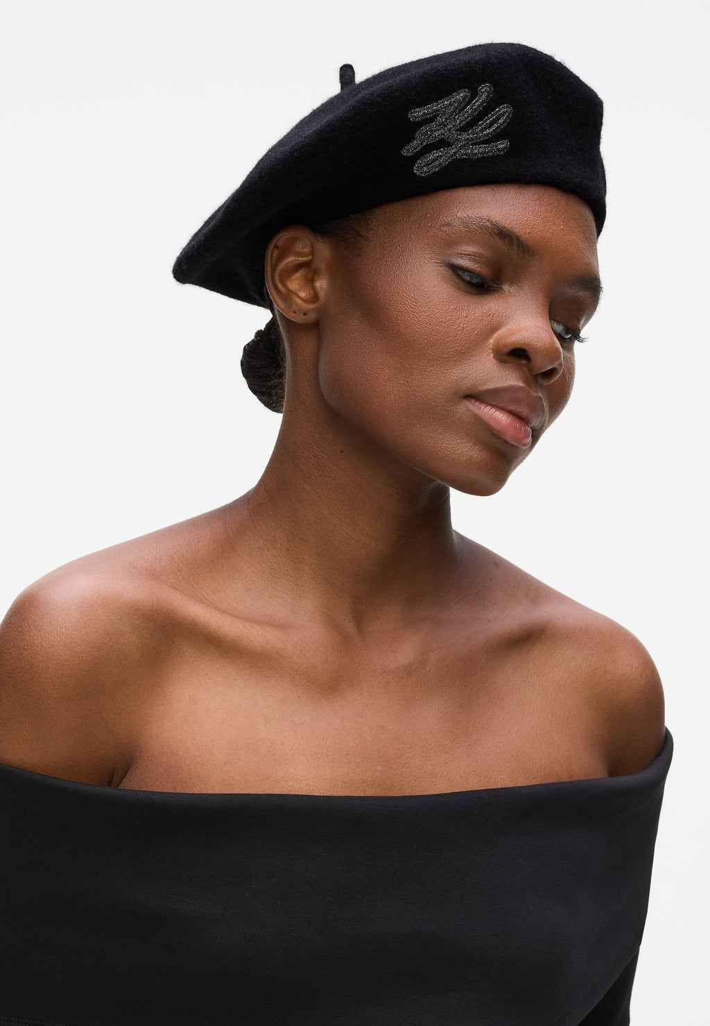 K/AUTOGRAPH WOOL BERET - Hat - black