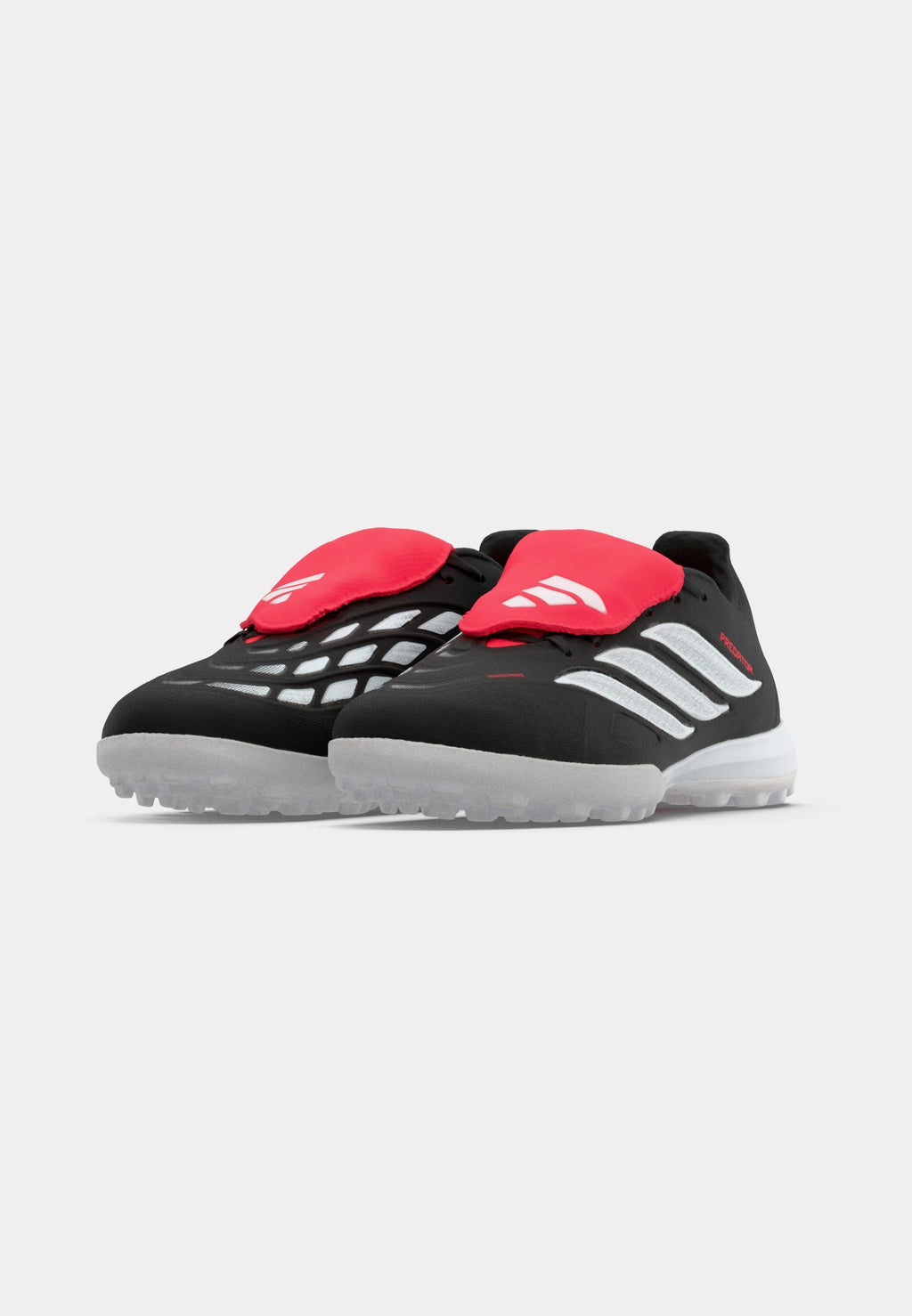 PREDATOR LEAGUE FOLD-OVER TONGUE - Turf football boots - core black/footwear white/lucid red
