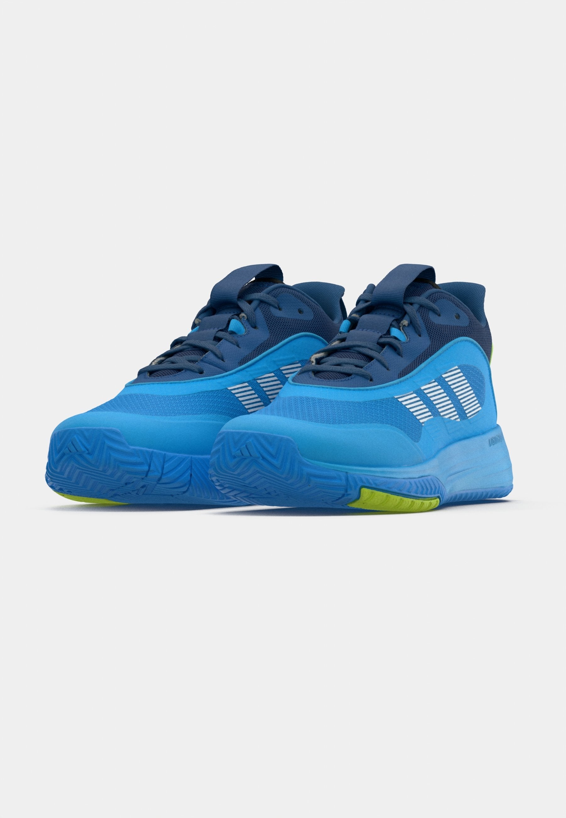 OWNTHEGAME 3.0 UNISEX - Basketball shoes - lucid aquamarine/footwear white/dusky petrol
