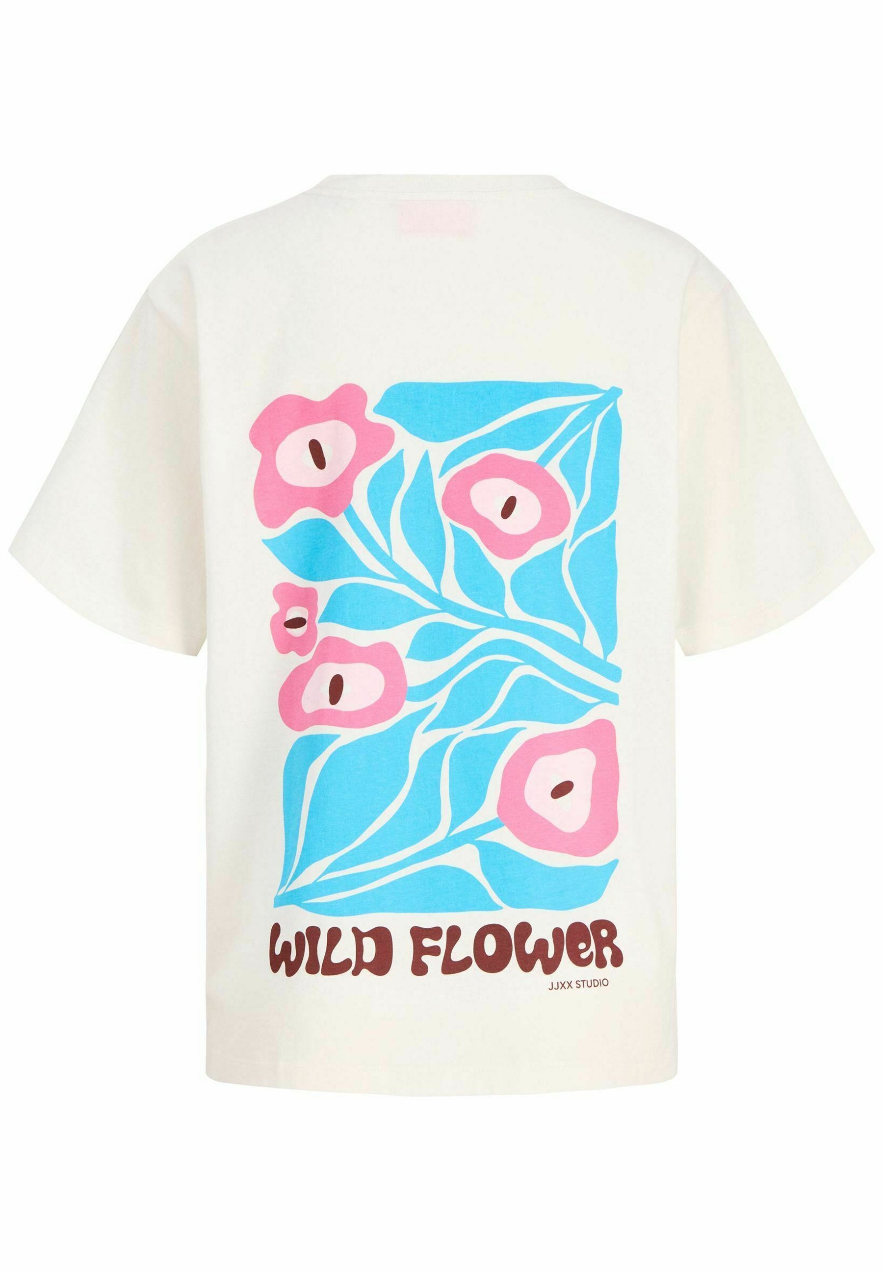 JXBLOMMA - Print T-shirt - blanc de blanc