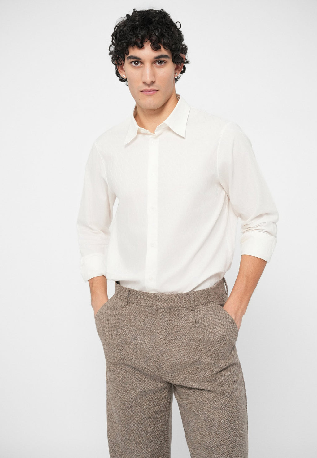 SHIRT REGULAR FIT - Shirt - off white