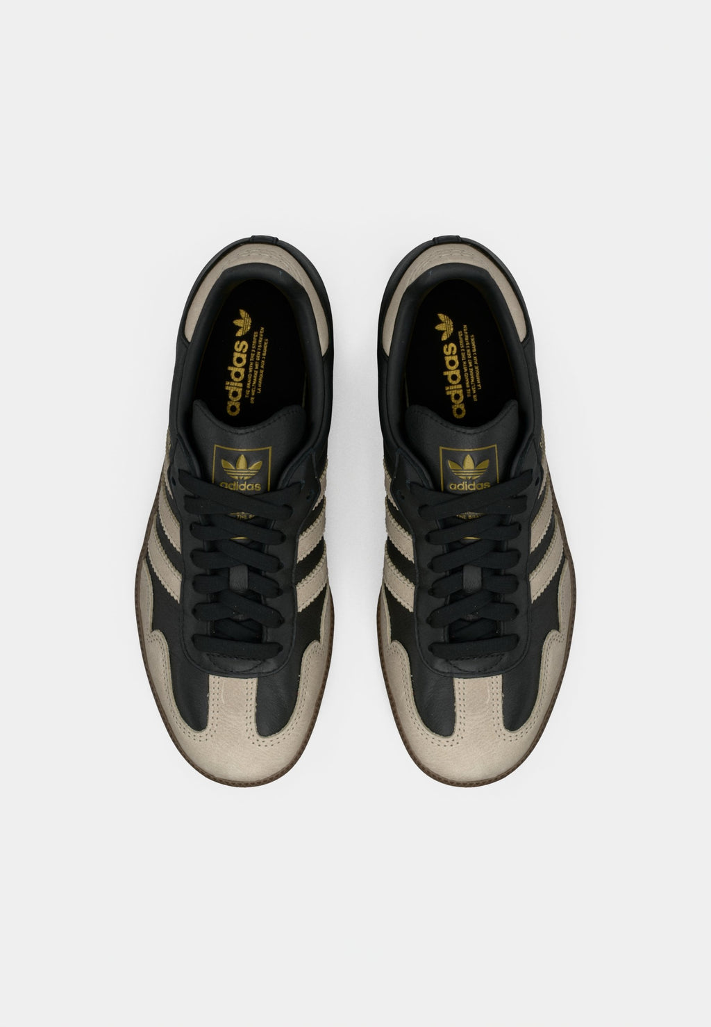 SAMBA OG - Trainers - core black/beige/gold-coloured metallic