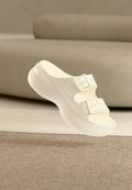 SATURDAY PLATFORM - Mules - white