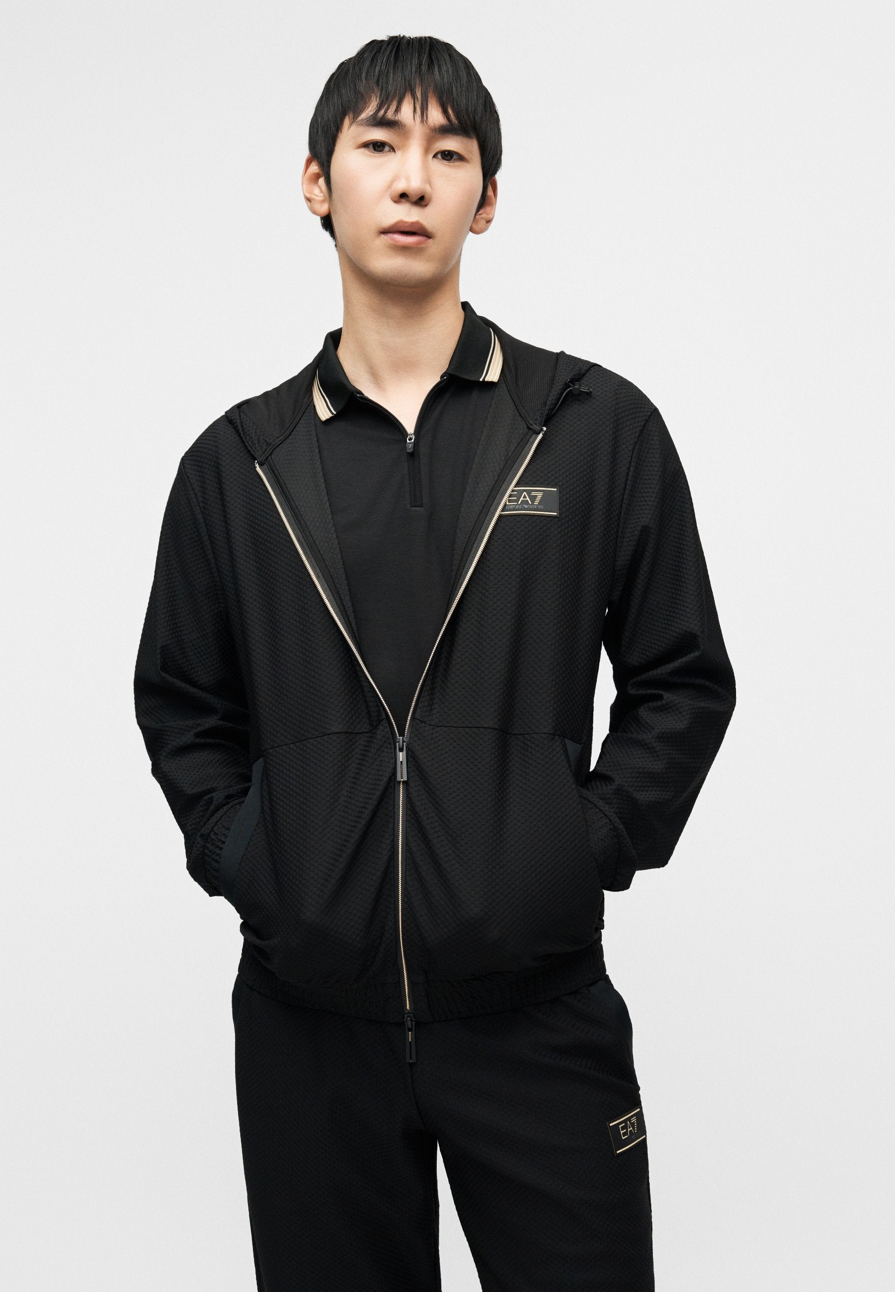 TRAIN PREMIUM LABEL HOODIE - Sweatshirt zippé - black