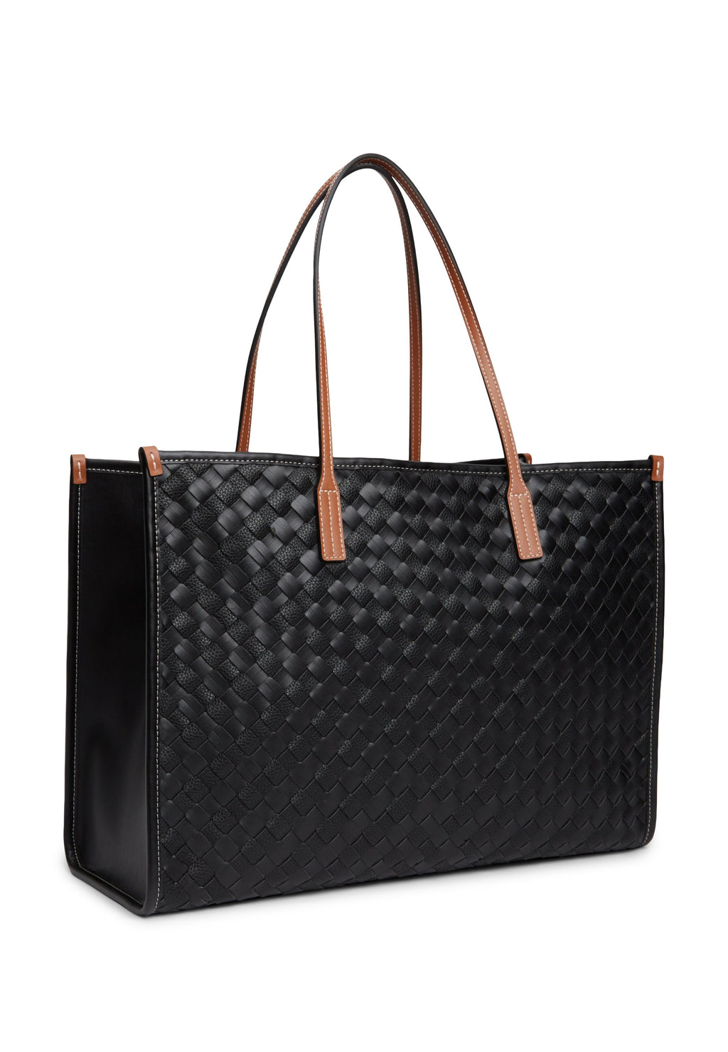 CITY TH MONOGRAM WOVEN TOTE BAG - Tote bag - black mix