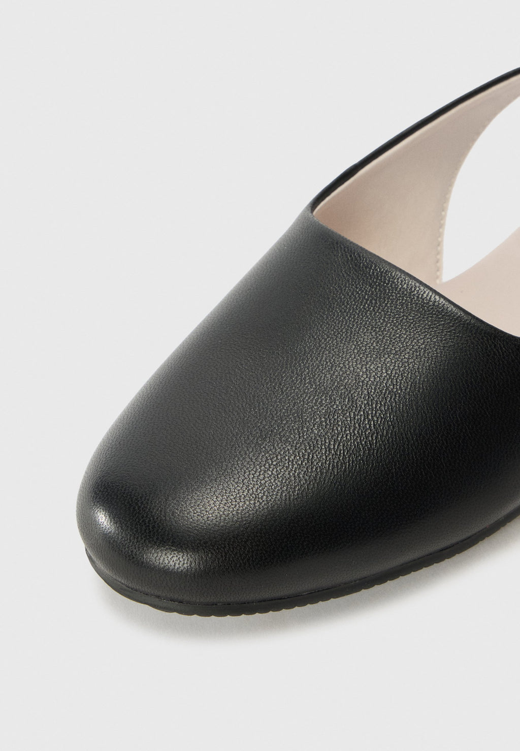 Slingback ballet pumps -  black