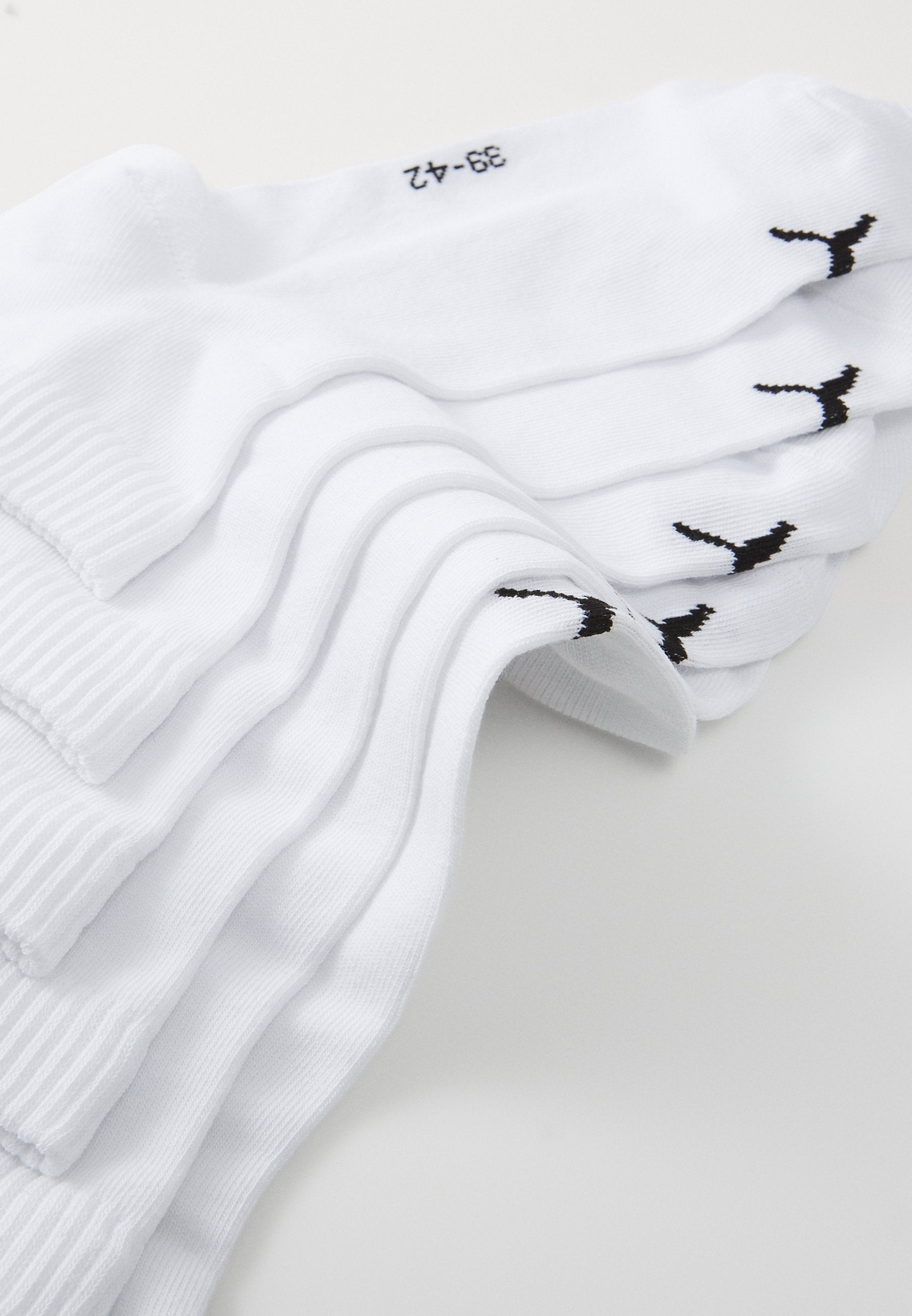 QUARTER PLAIN UNISEX 9 PACK - Sports socks - white