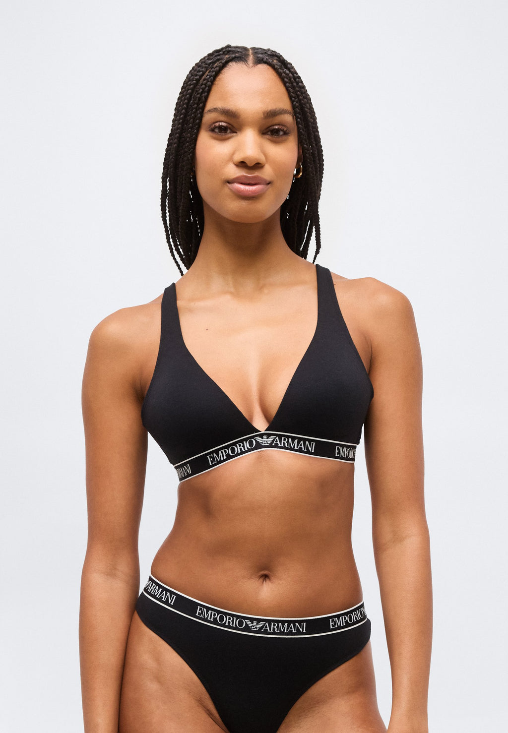 PADDED TRIANGLE BRA - Triangle bra - black