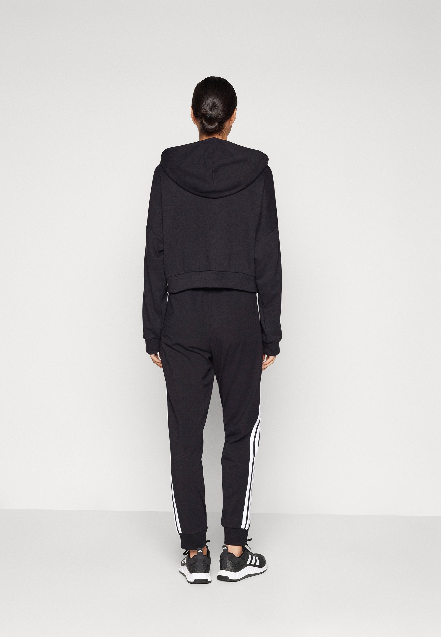 JOGGER - Tracksuit bottoms - black/white