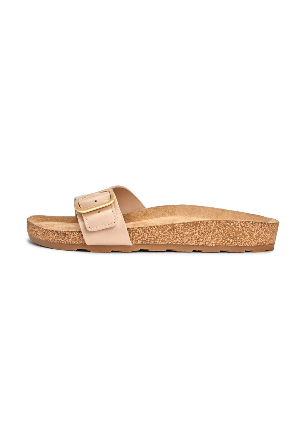 CORK FOOTBED SLIP-ON SANDALS - Pool slides - misty blush