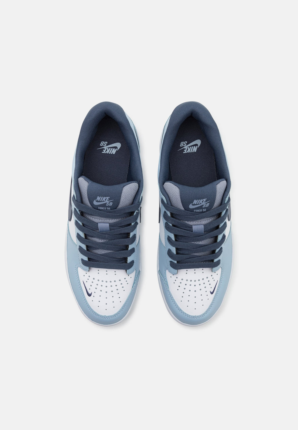 FORCE 58 PRM UNISEX - Baskets - blanc/thunder/bleu/ashen slate