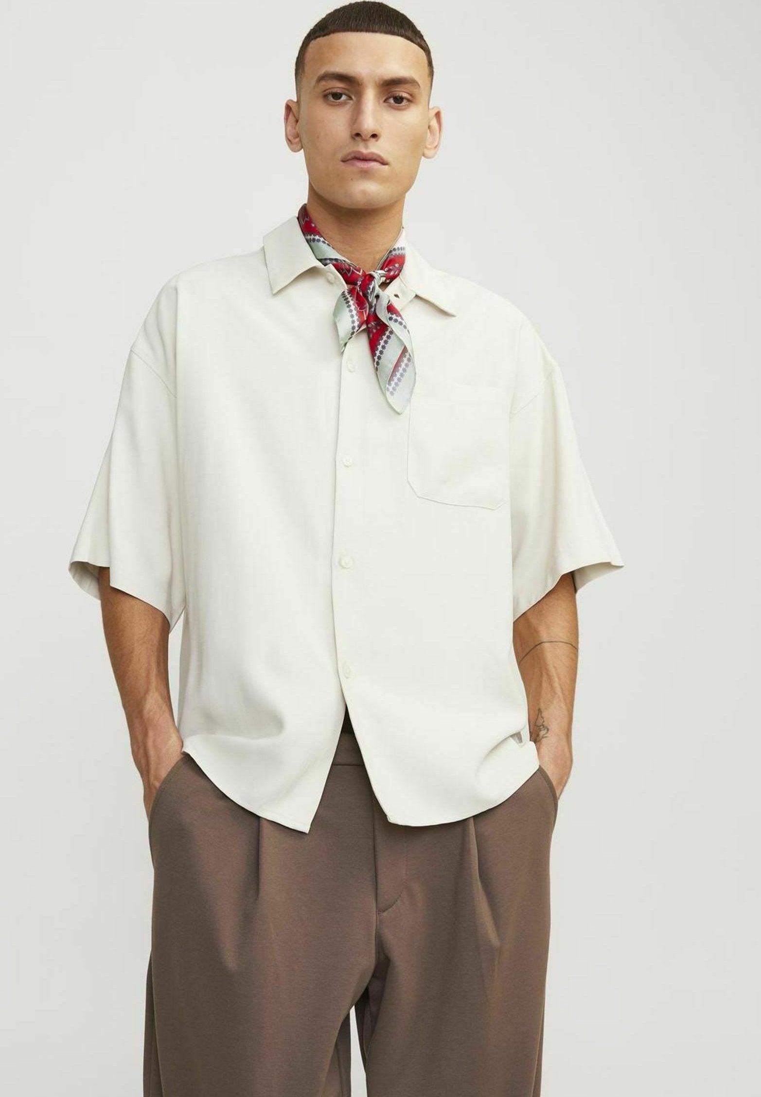 Wide Fit - Shirt - buttercream