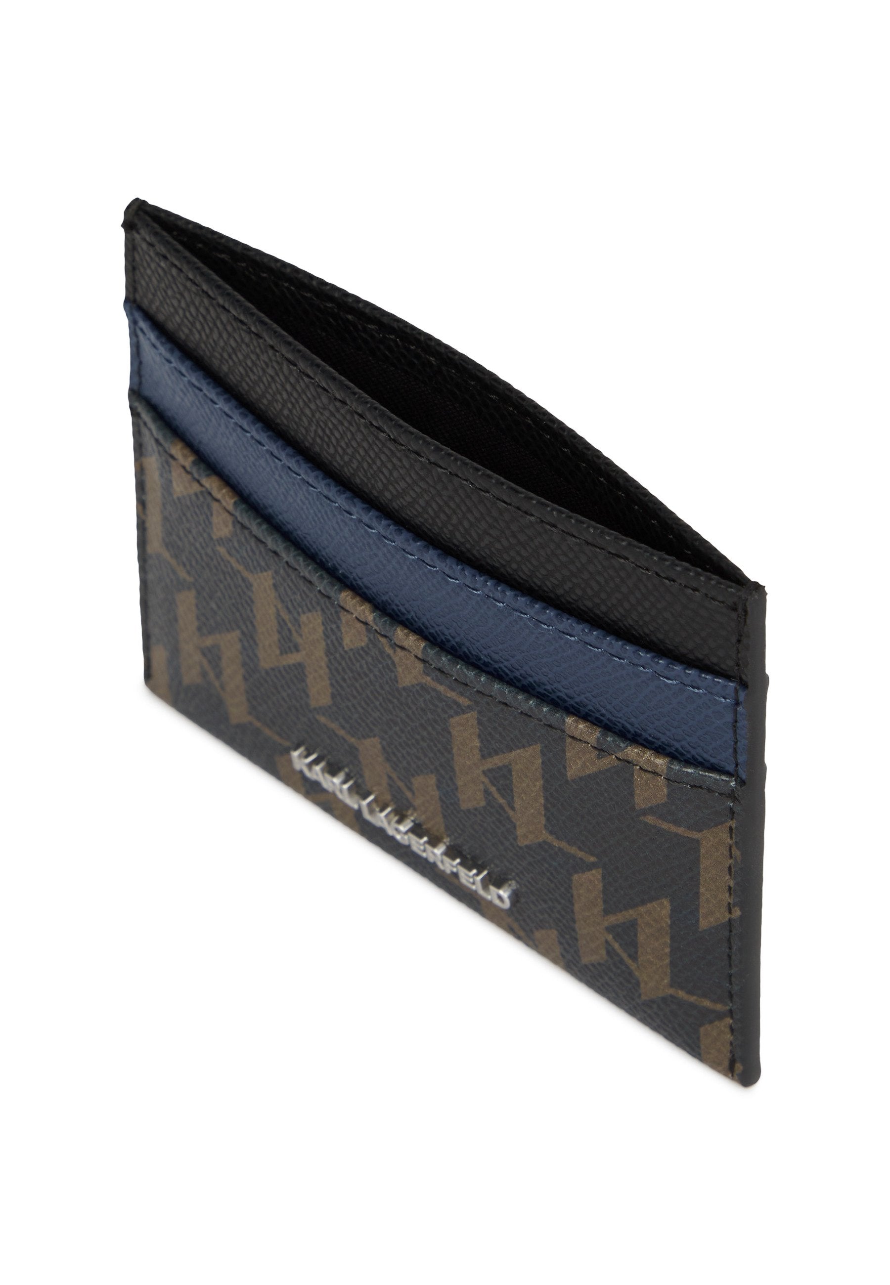 Business card holder - black/brown