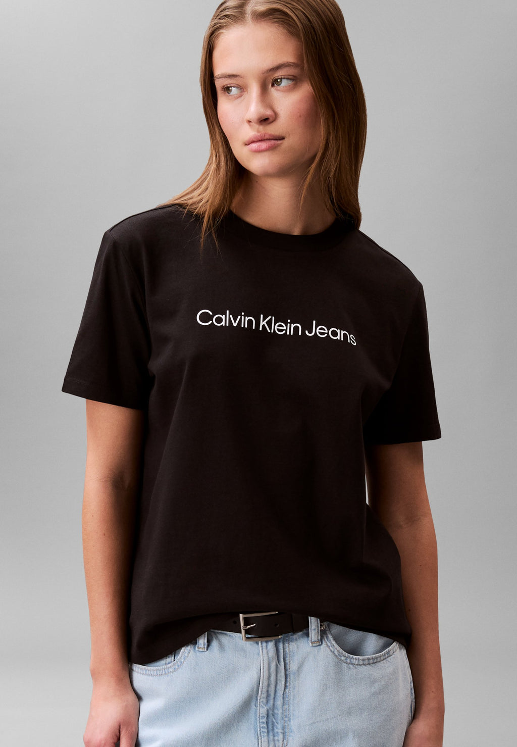 LOGO CLASSIC TEE - Print T-shirt - black
