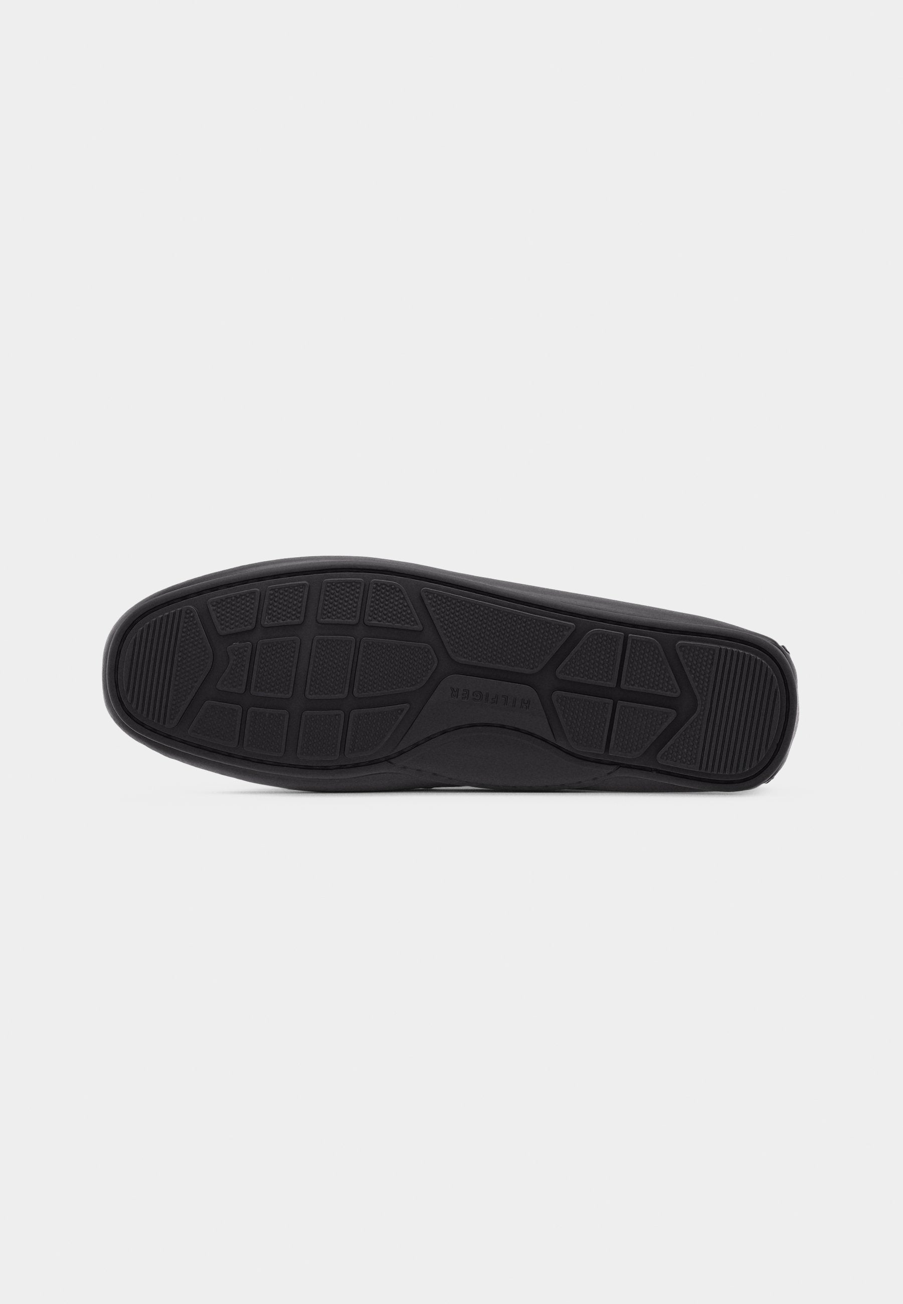 LOGO LEATHER DRIVER SHOES - Moccasins - black