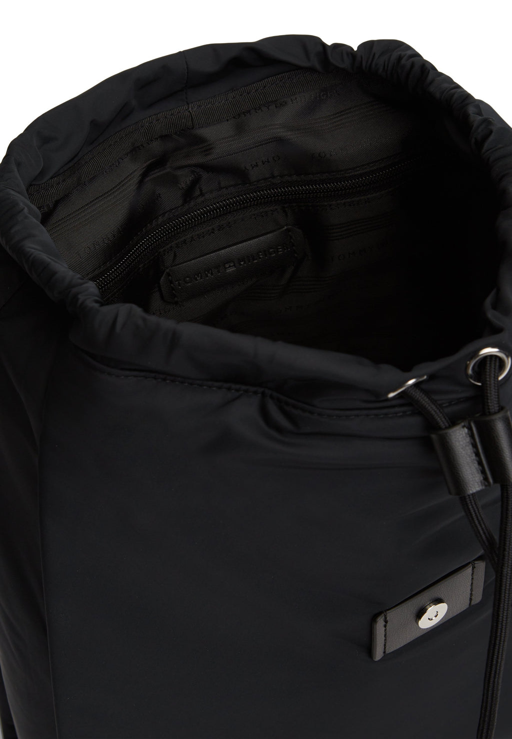 LOGO FLAP BACKPACK - Backpack - black