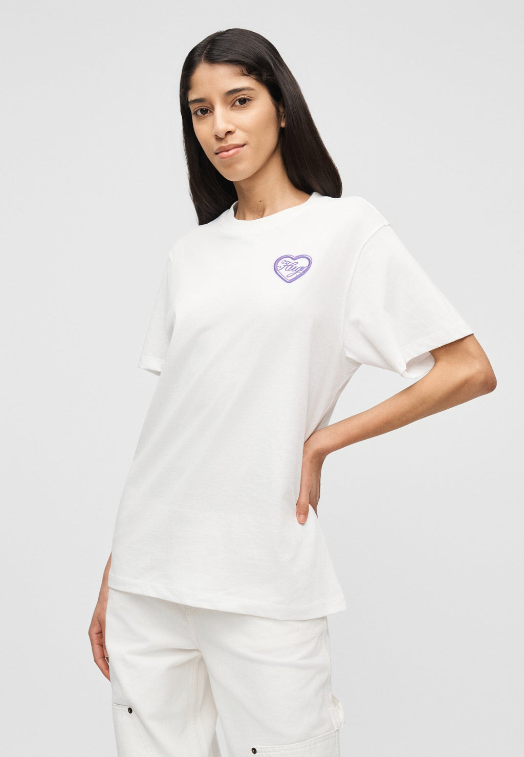 VINTAGE TEE - Print T-shirt - white