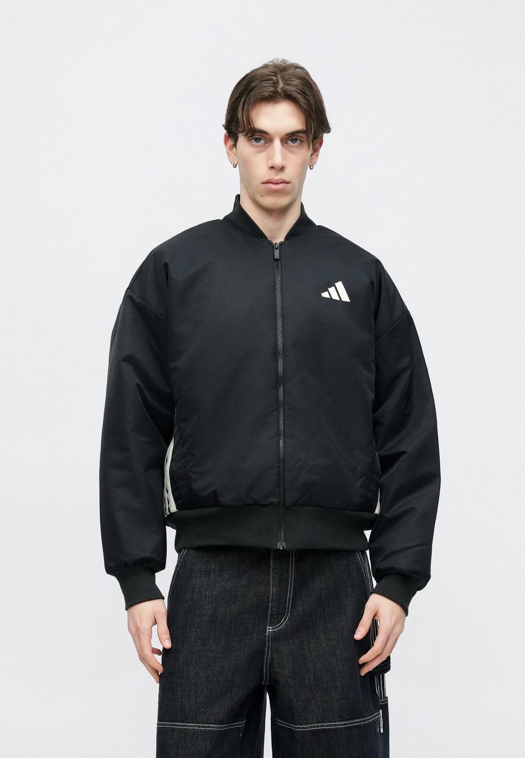 STADIUM - Bomber Jacket - black/off-white