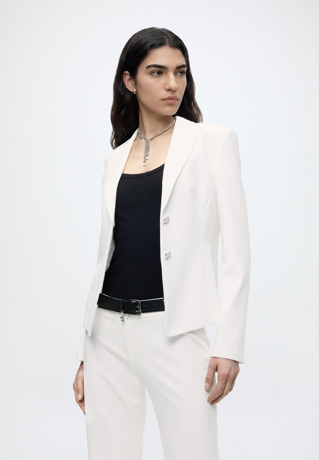 HILOTINNA - Trousers - open white