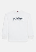 LOGO PRINT LONG SLEEVE T-SHIRT - Long sleeved top - white