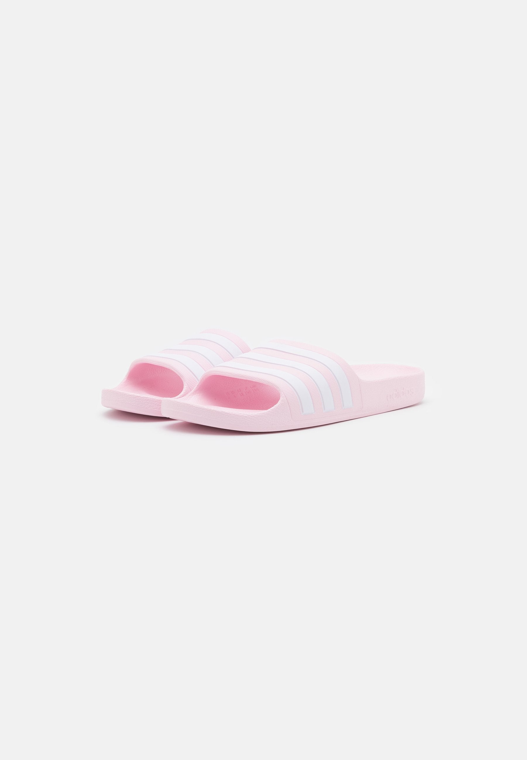 ADILETTE AQUA KIDS - Pool slides - clear pink/footwear white
