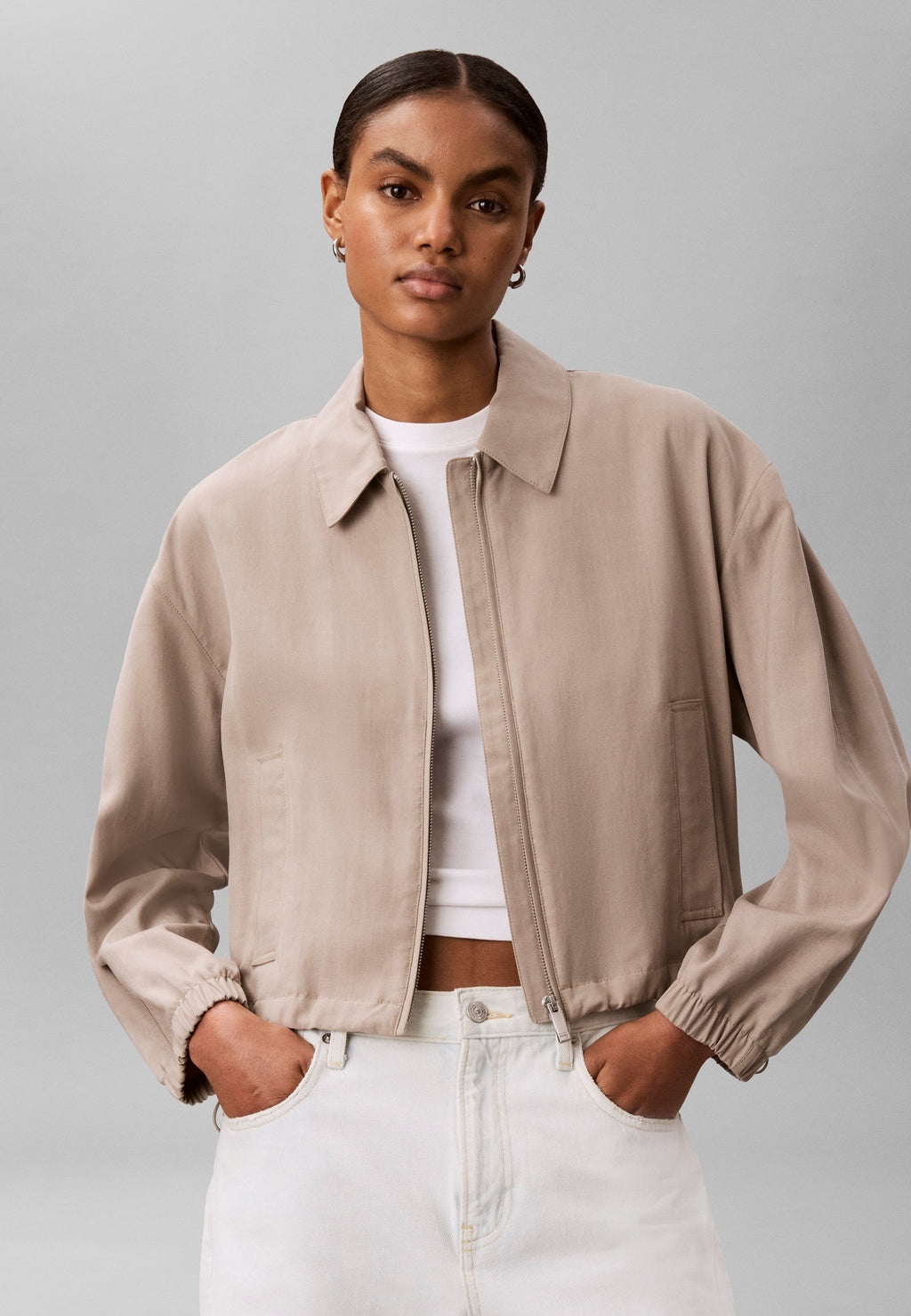 Bomber Jacket - roasted cashew
