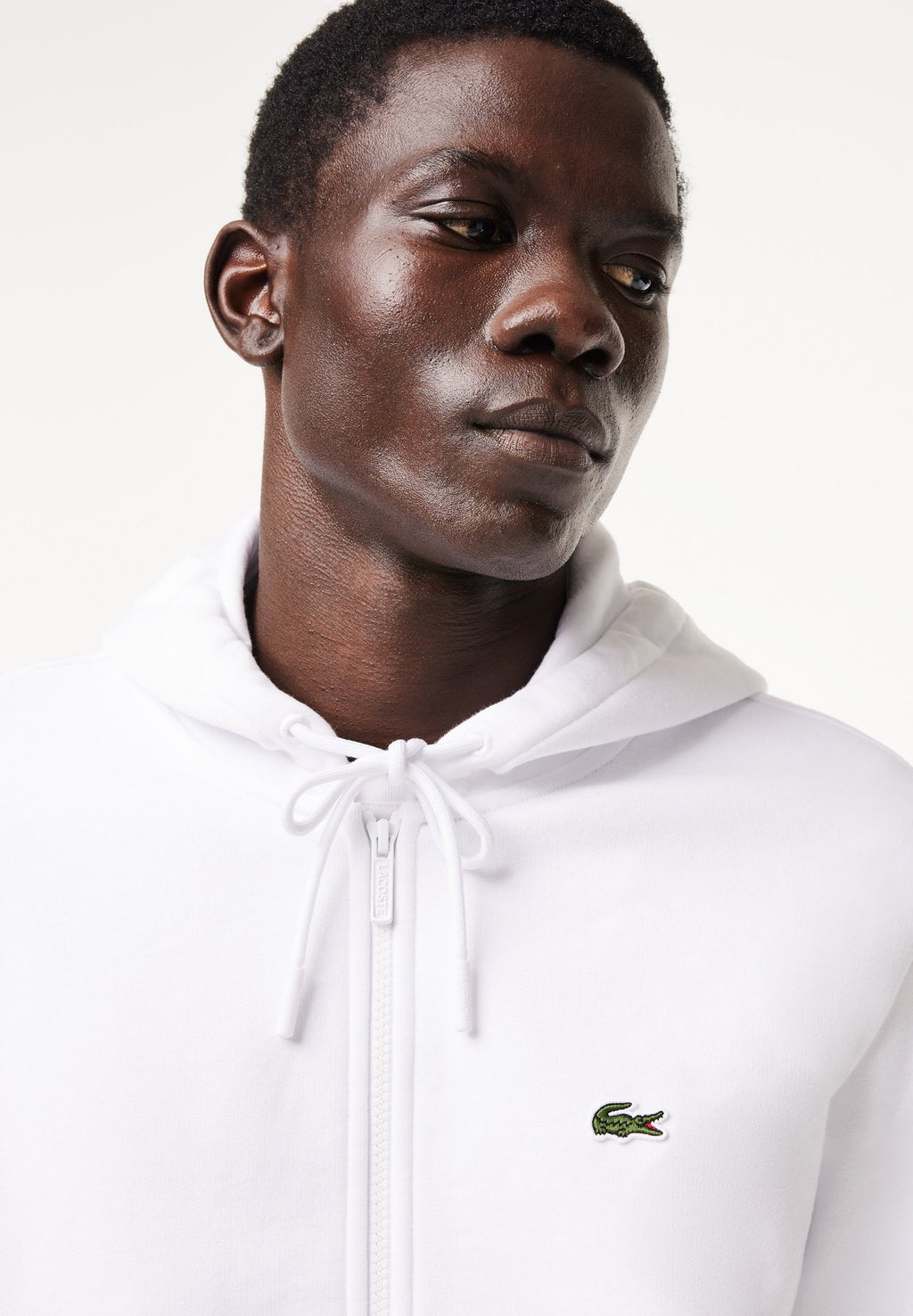 Zip-up sweatshirt - blanc