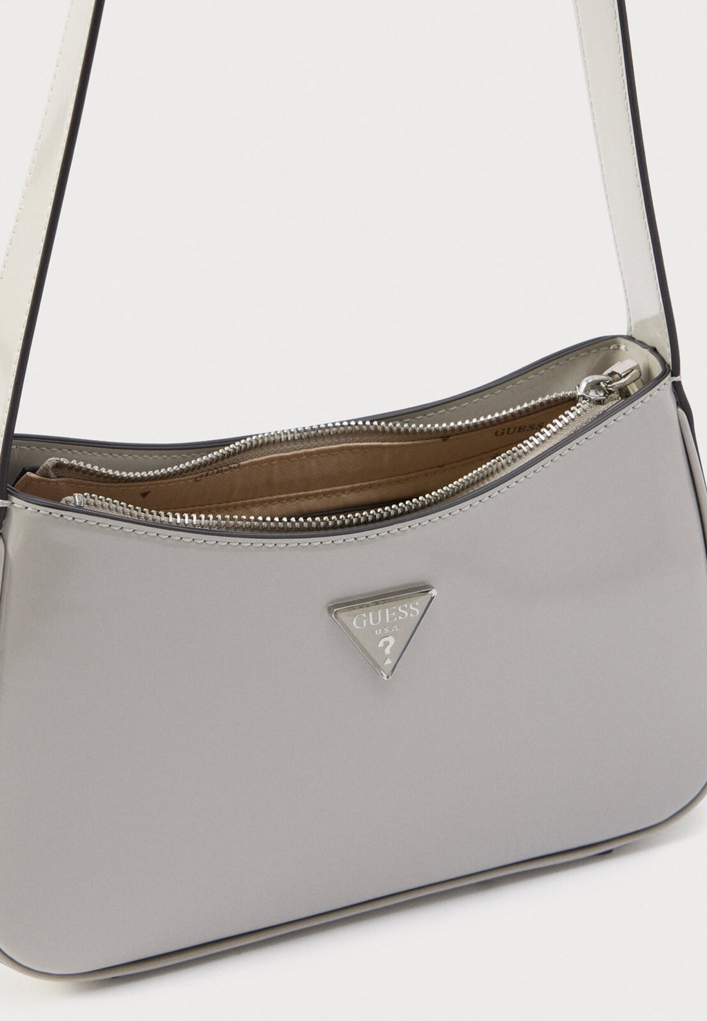 ARNELA TOP ZIP SHOULDER BAG - Handbag - light taupe