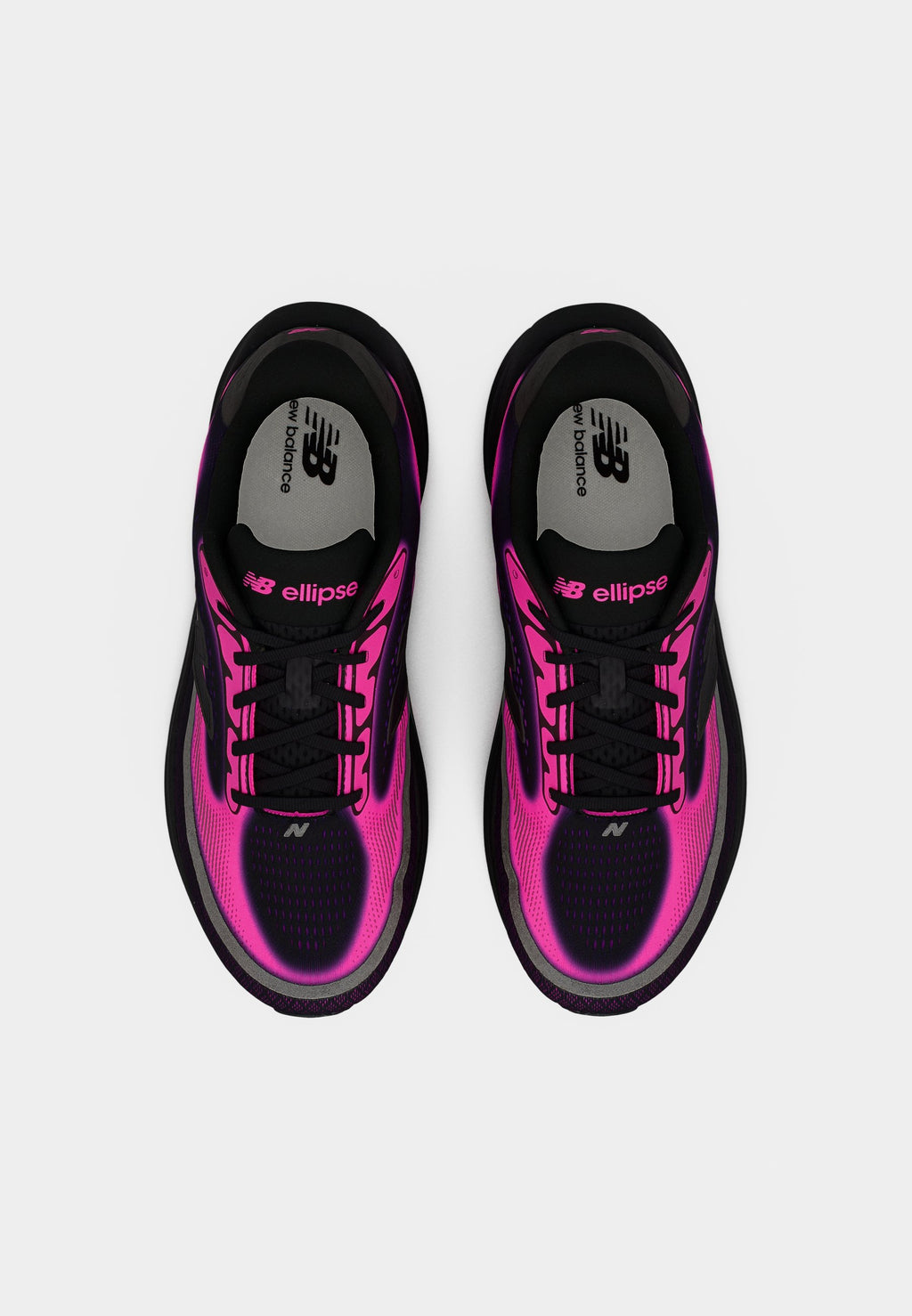 ELLIPSE V1 - Chaussures de course sur route - noir/rose fluo
