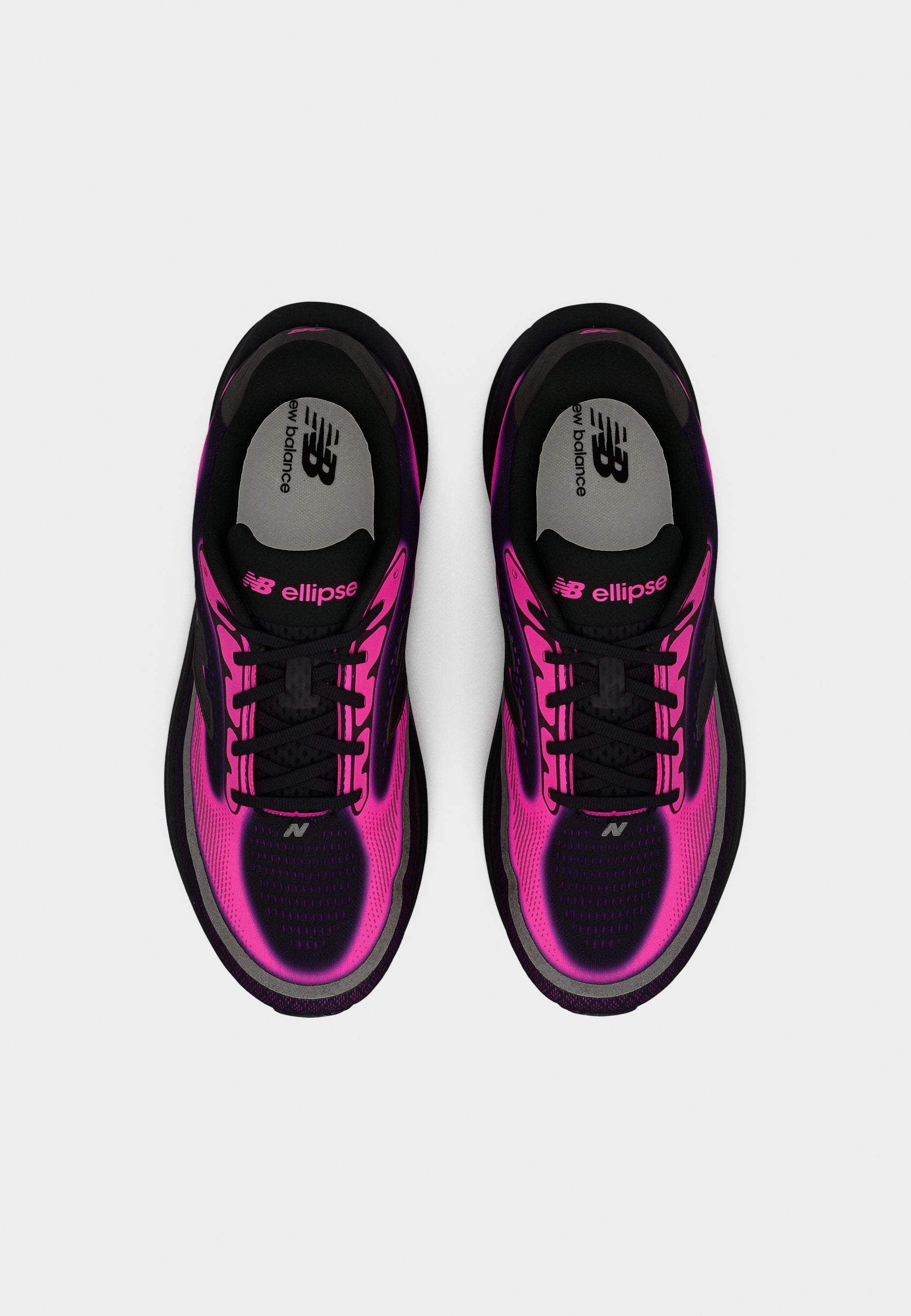 ELLIPSE V1 - Chaussures de course sur route - noir/rose fluo