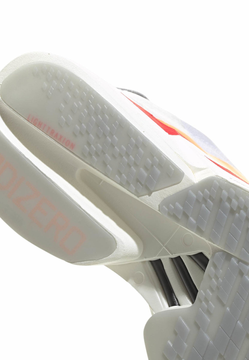 ADIZERO ADIOS PRO 4 - Road running shoes - ftwr white/beam orange/lucid red